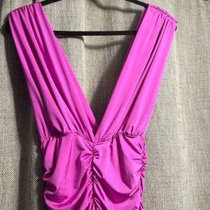 Fuchsia very stretchy dress
